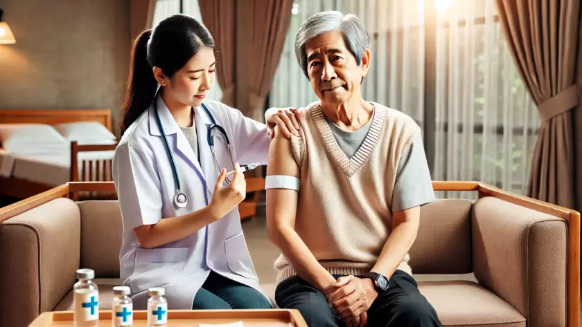ศูนย์ดูแลผู้สูงอายุ, ผู้สูงอายุยิ้มได้ทุกวัน, บ้านพักคนชรา, การดูแลผู้สูงอายุแบบครอบครัว, การดูแลผู้สูงอายุแบบอบอุ่น, ดูแลผู้สูงอายุด้วยใจ, ดูแลผู้สูงอายุเหมือนอยู่บ้าน, ทีมงานดูแลผู้สูงอายุใกล้ชิด, บริการดูแลผู้สูงอายุเป็นกันเอง, ศูนย์ดูแลผู้สูงอายุ, ศูนย์ดูแลผู้สูงอายุ ซีเอ็นเอช เนอร์สซิ่งโฮม, ซีเอ็นเอช เนอร์สซิ่งโฮม, เนอร์สซิ่งโฮม, ดูแลผู้สูงอายุ, ซีเอ็นเอช, CNH Nursing Home, CNH, Nursing Home, วัคซีนไข้หวัดใหญ่, ผู้สูงอายุ, ประโยชน์ของวัคซีน, ความเสี่ยงวัคซีน, ป้องกันไข้หวัดใหญ่, ภูมิคุ้มกันผู้สูงวัย, สุขภาพผู้สูงอายุ, โรคไข้หวัดใหญ่, ความปลอดภัยวัคซีน, สุขภาพแข็งแรง